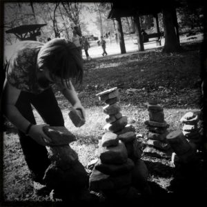 Stacking stones - loose parts play